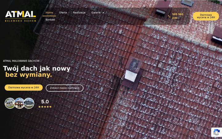 Screenshot of atmal.pl