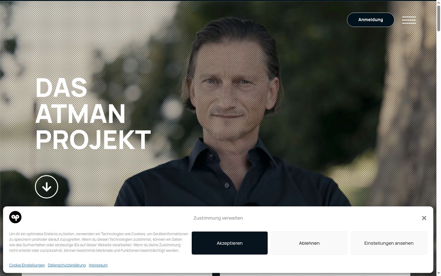 Screenshot tal-banner tal-kunsens muri qabel kwalunkwe interazzjoni