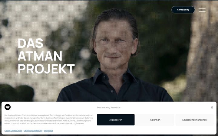 Screenshot ta' atman-projekt.de