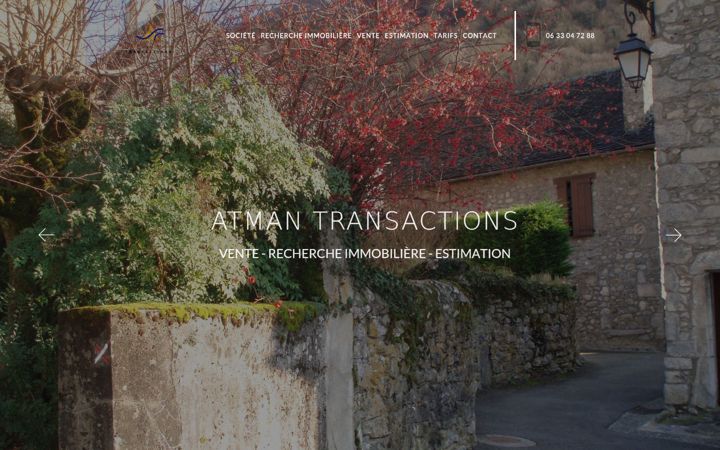 Screenshot ta' atman-transactions.fr