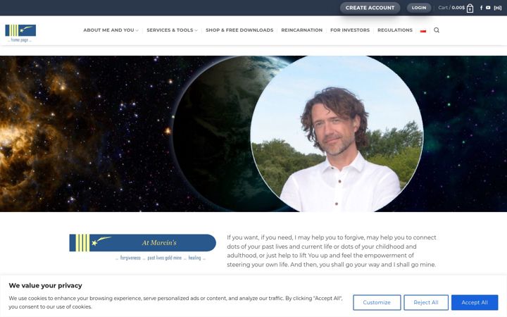 Screenshot of atmarcins.com