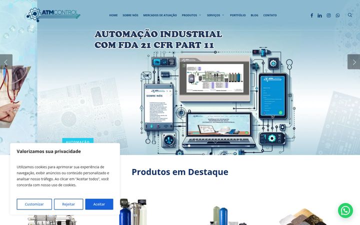 Screenshot of atmcontrol.com.br