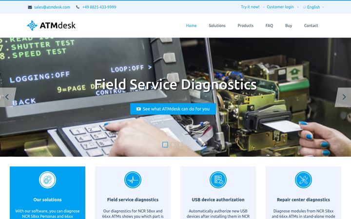 Screenshot of atmdesk.com