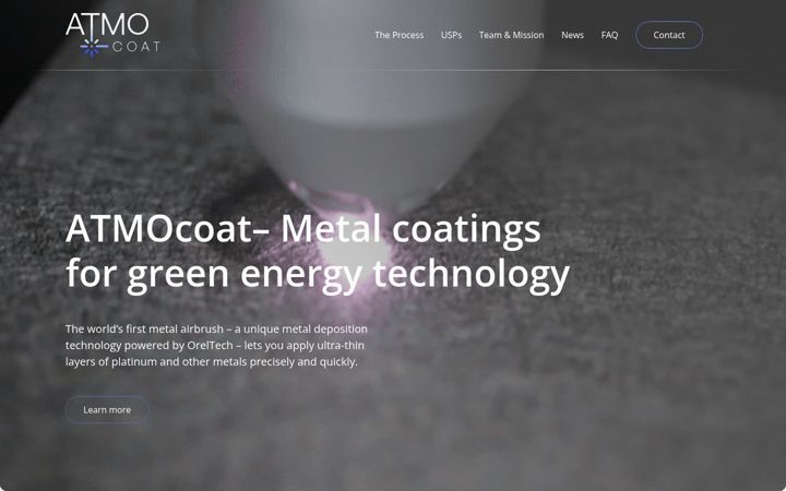 Screenshot of atmocoat.com