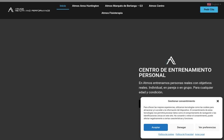 Screenshot of atmosentrenamiento.com