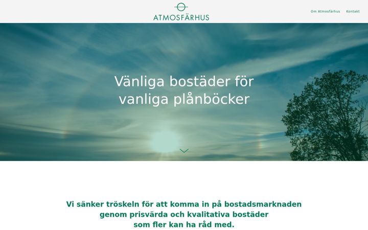 Skärmbild av atmosfarhus.se