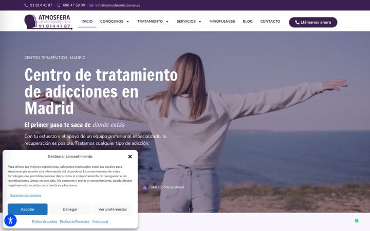 Screenshot of atmosferadicciones.es