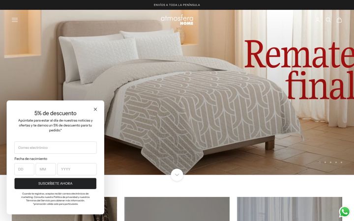 Screenshot of atmosferahome.es