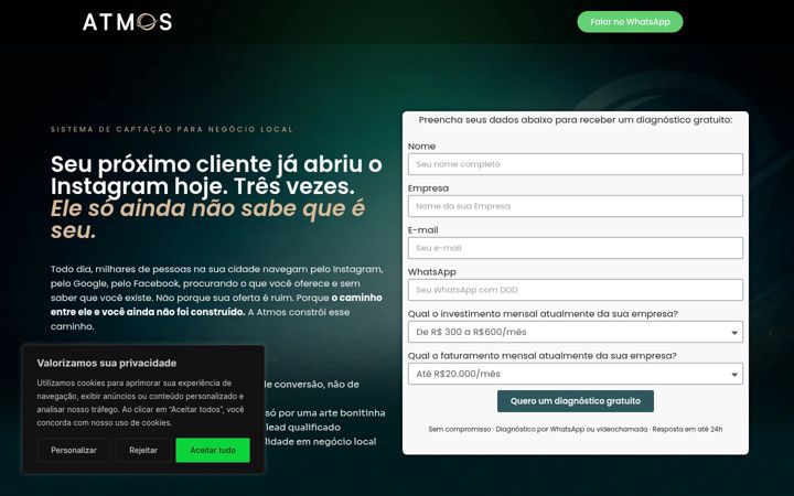 Screenshot of atmosmidia.com