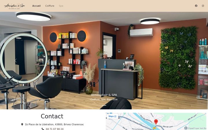 Zrzut ekranu atmosphairspa43.fr