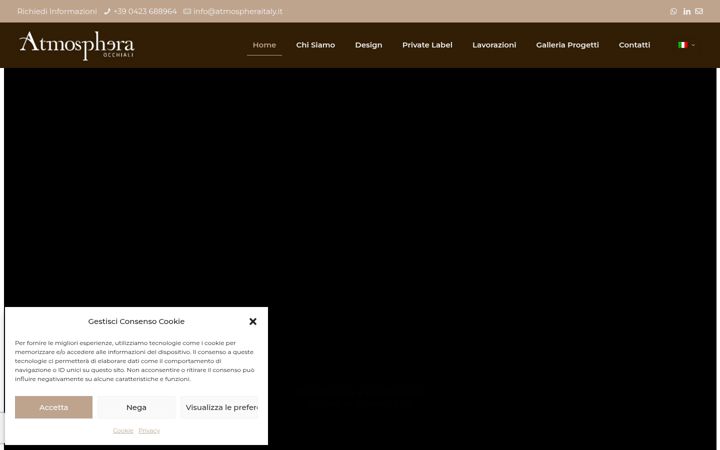 Screenshot of atmospheraeyewear.com