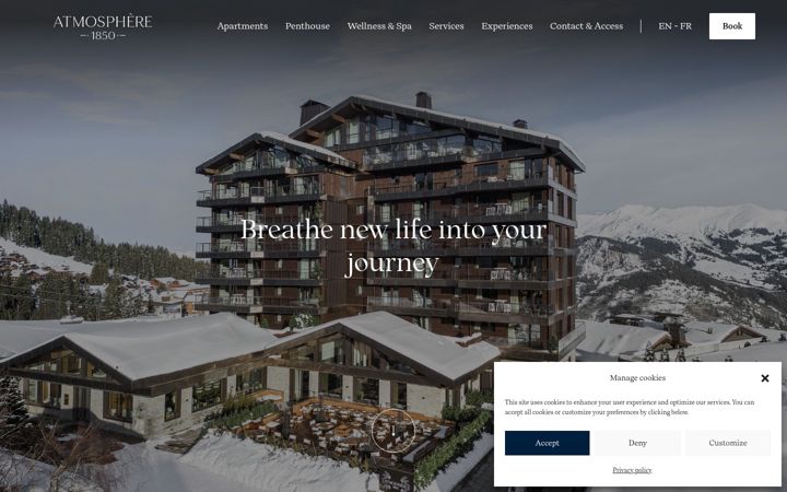 Screenshot of atmosphere-courchevel.com
