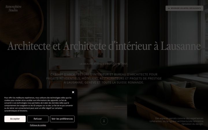 Screenshot of atmosphere-studio.ch