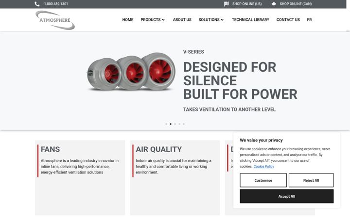 Screenshot of atmosphere.com
