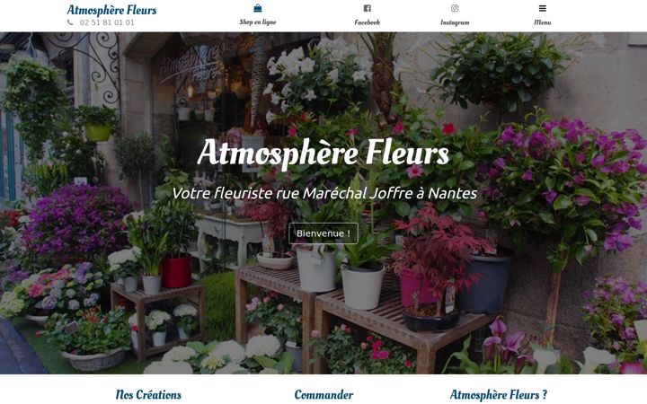 Screenshot of atmospherefleurs.com