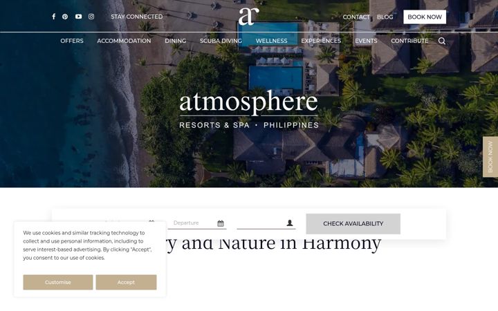 Screenshot of atmosphereresorts.com