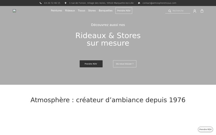 Screenshot of atmospheretissus.com