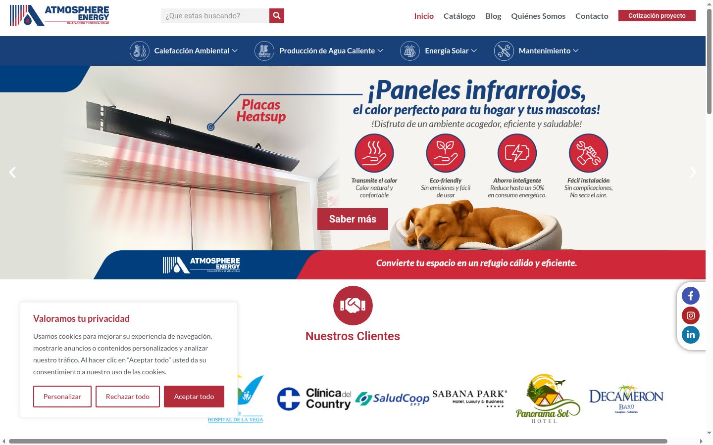 Capture d'écran de la bannière de consentement affichée avant toute interaction