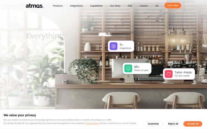 Screenshot of atmospos.com