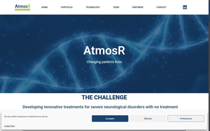 Screenshot of atmosr.com