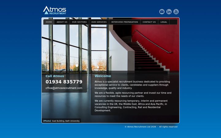 Screenshot of atmosrecruitment.com