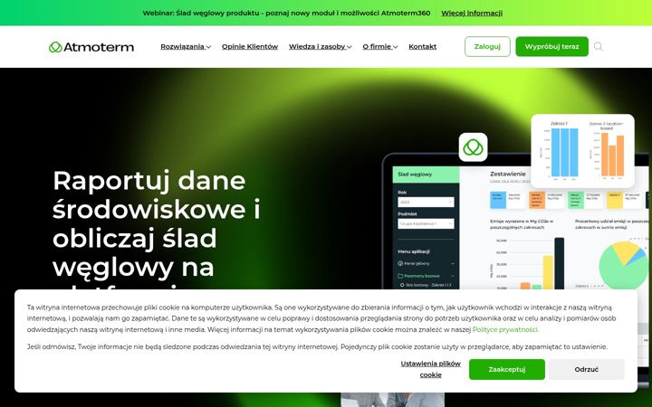 Screenshot of atmoterm.pl