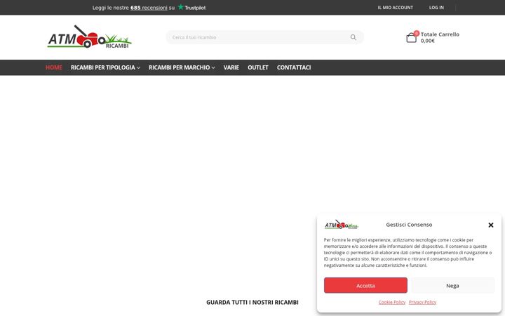 Screenshot of atmricambi.it
