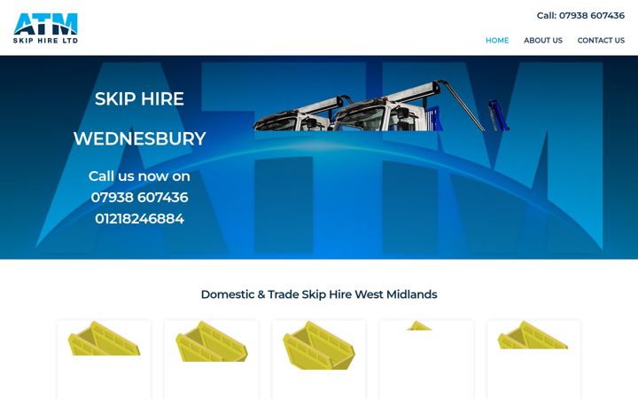 Screenshot of atmskiphire.co.uk