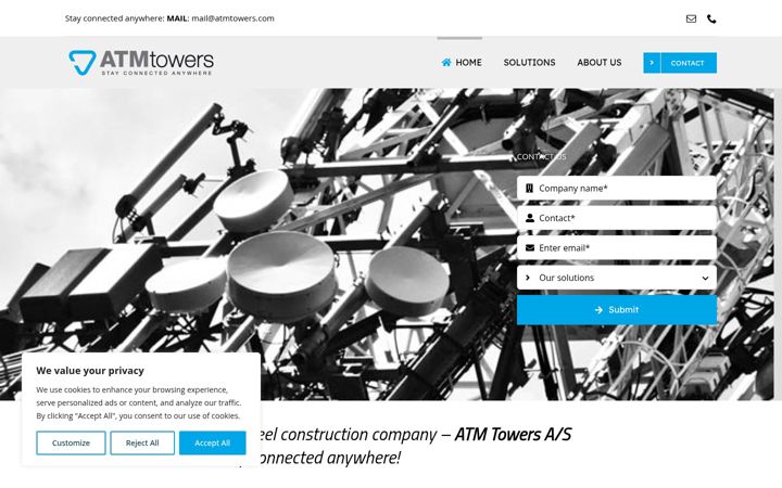 Screenshot of atmtowers.com