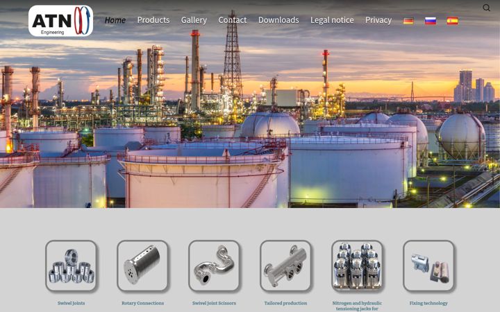 Screenshot of atn-swiveljoints.com