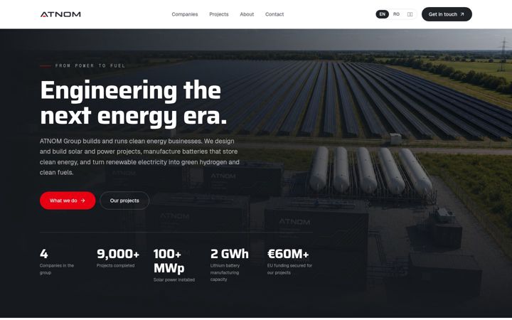 Screenshot of atnom.com