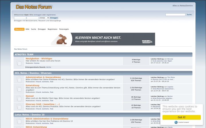 Screenshot of atnotes.de