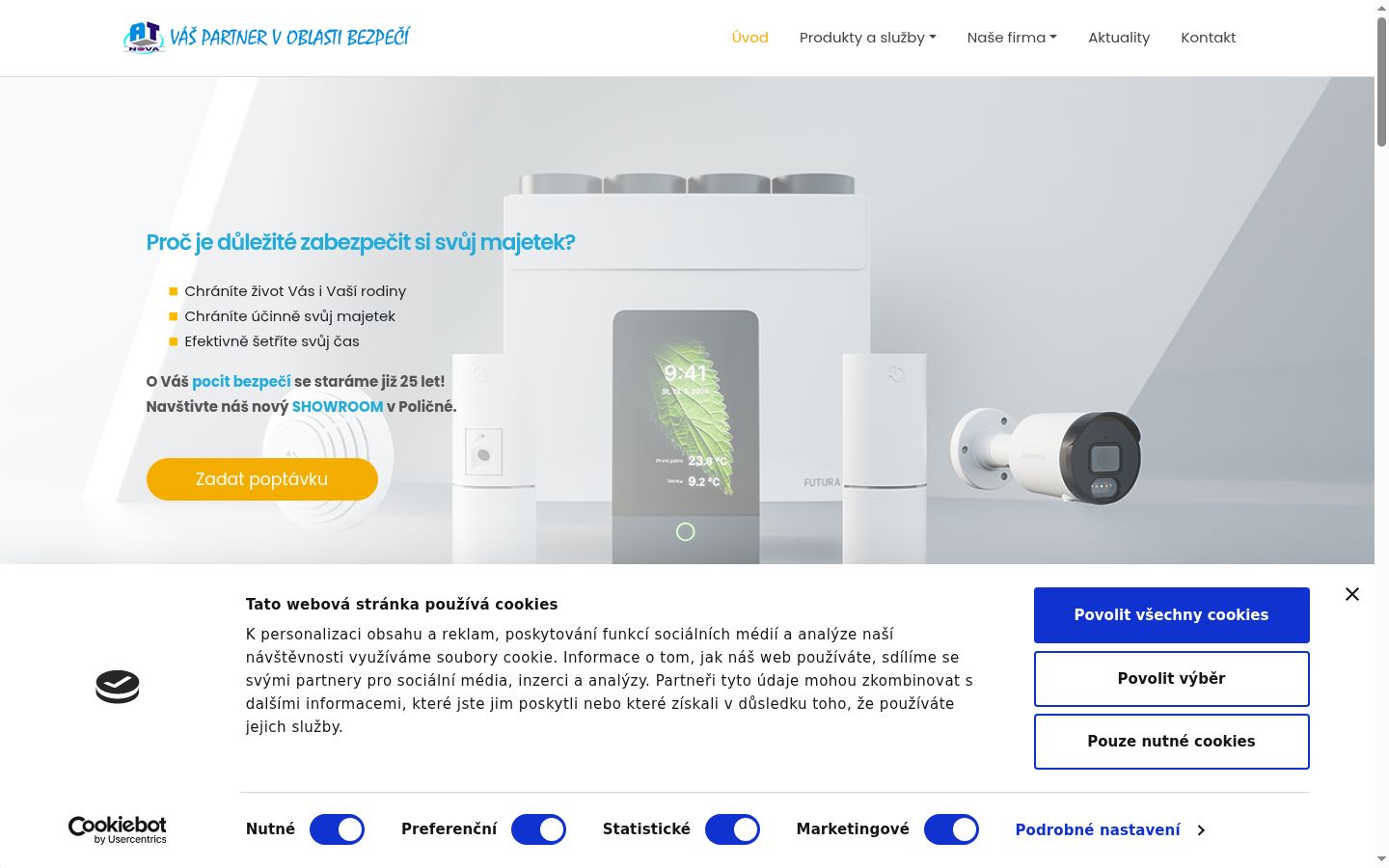Sutikimo reklamjuostės, rodytos prieš bet kokią sąveiką, ekrano kopija