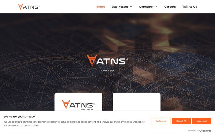 Screenshot του atns.io