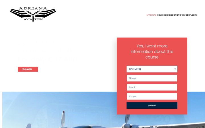 Screenshot του atoadriana-aviation.com