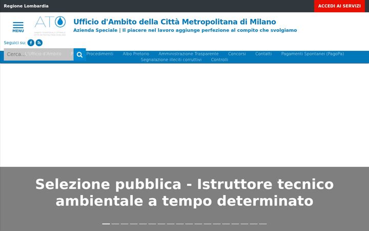 Screenshot of atocittametropolitanadimilano.it