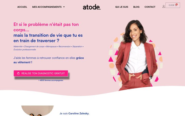 Screenshot of atode.fr