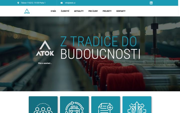 Screenshot von atok.cz