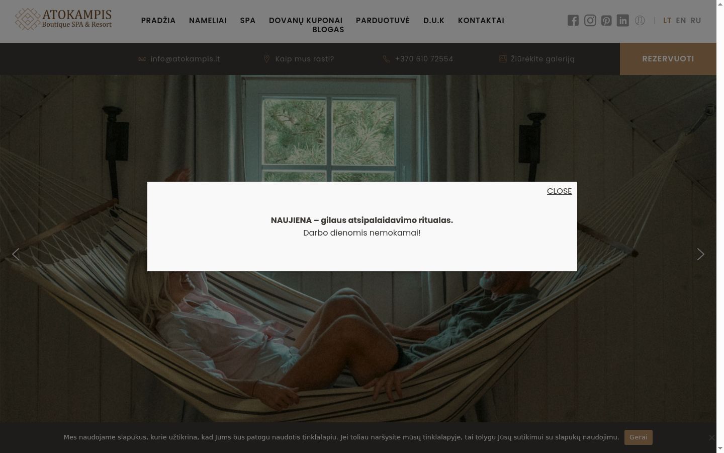 Screenshot des Einwilligungsbanners vor jeglicher Interaktion