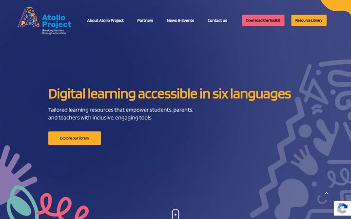 Screenshot of atolloproject.eu