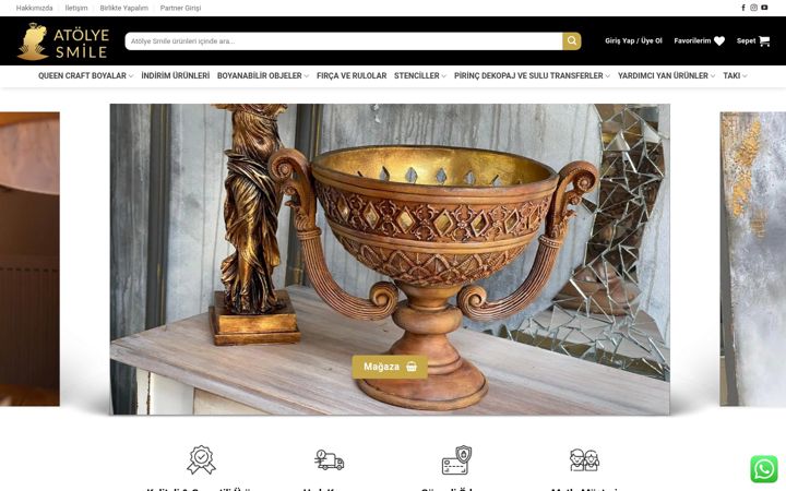 Screenshot of atolyesmile.com.tr