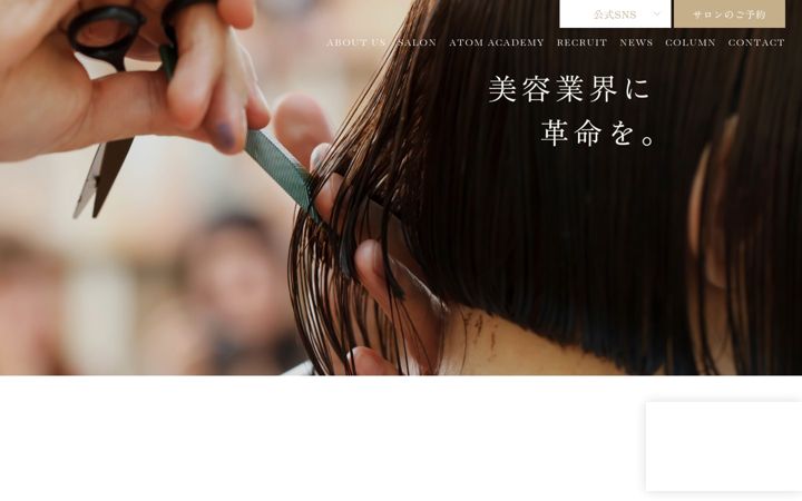 Screenshot of atom-hairpartner.com