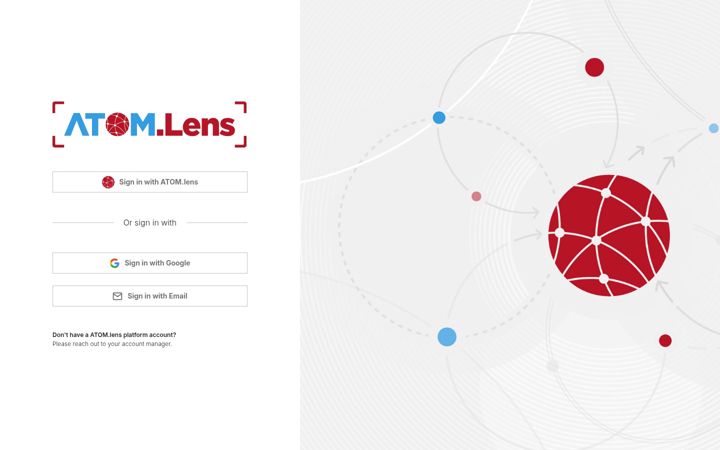 Screenshot of atom-lens.com