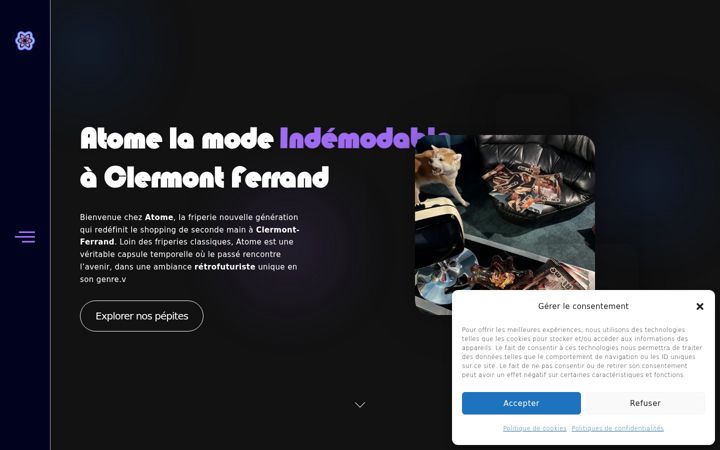Screenshot of atomefriperie.fr