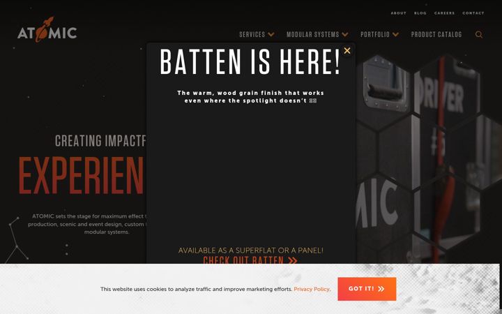 Screenshot of atomicdesign.tv