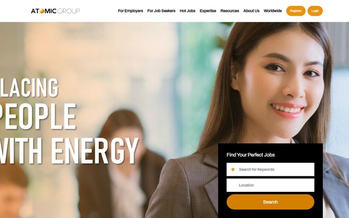 Screenshot of atomicgroup.sg