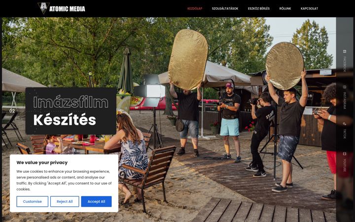 Screenshot of atomicmedia.hu