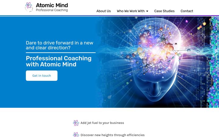 Screenshot of atomicmind.co.uk