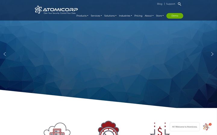 Screenshot of atomicorp.com