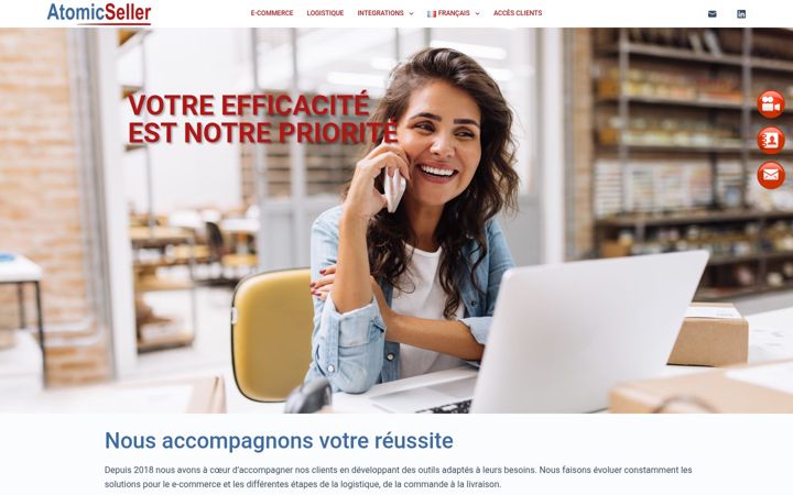Screenshot of atomicseller.com